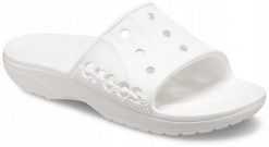 Klapki Dla Dorosłych Crocs Baya II Slide. Czarne klapki męskie Crocs, bez wzorów, z materiału, bez zapięcia. Za 99.99 zł.