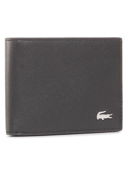 Lacoste Portfel S Slim Billfold Id Slot NH1407FG Czarny. Czarne portfele męskie Lacoste, bez wzorów, ze skóry. Za 359.99 zł.