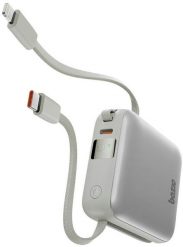PowerBank 3w1 Bazic Fusion Mini 10000mAh kabel USB-C/Lightning szary. Szare powerbanki Energea. Za 158.33 zł.