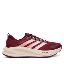 Buty do biegania adidas. Czerwone obuwie sportowe damskie Adidas, bez wzorów, bez zapięcia, do biegania. Za 399.99 zł.