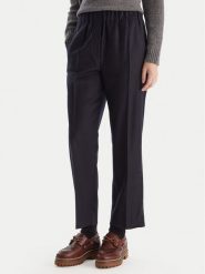 Weekend Max Mara Spodnie materiałowe Hataley 2525136022 Granatowy Regular Fit. Niebieskie spodnie materiałowe damskie Weekend Max Mara, bez wzorów, z materiału. Za 1,039.00 zł.