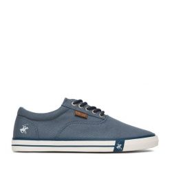 Tenisówki Beverly Hills Polo Club. Niebieskie trampki męskie Beverly Hills Polo Club, bez wzorów, bez zapięcia. Za 129.99 zł.