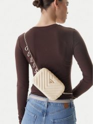 Guess Torebka J4GZ23 WFZL0 Écru. Białe torebki do ręki damskie Guess, z aplikacjami, ze skóry, bez dodatków. Za 284.99 zł.