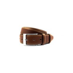 Brązowy pasek męski P20 Sobieski - 3,5cm. Brązowe paski męskie Modini Moda Męska, z materiału, casualowe. Za 71.10 zł.