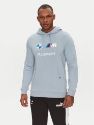 Puma Bluza BMW MMS Ess 624162 Błękitny Regular Fit. Niebieskie bluzy męskie Puma, m, bez wzorów, z bawełny, bez ramiączek, bez kaptura. Za 209.99 zł.