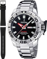 Zegarek Festina Zegarek męski Festina F20665-4 srebrny. Szare zegarki męskie Festina, bez wzorów, srebrne. Za 738.00 zł.