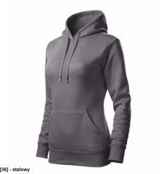 Cape Free - ADLER - Cape Free - Bluza damska, 320 g/m2, 65 % bawełna, 35 % poliester - stalowy S. Szare bluzy damskie MALFINI, m, bez wzorów, z bawełny, bez ramiączek, bez kaptura. Za 144.49 zł.