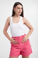 Top damski TWINSET ACTITUDE. Topy damskie Twinset Milano, s, bez wzorów, bez kołnierzyka, bez ramiączek. W wyprzedaży za 233.83 zł.