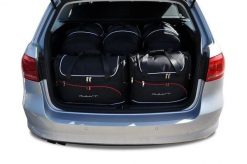 Torby Do Bagażnika Vw Passat Variant 2010-2014 5Szt Kjust. Czarne torby podróżne damskie KJUST, bez wzorów, z kauczuku. Za 1,607.00 zł.