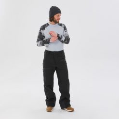 Spodnie narciarskie męskie Wedze FR100. Czarne spodnie sportowe męskie WED'ZE, m, bez wzorów, z materiału, narciarskie. Za 399.99 zł.