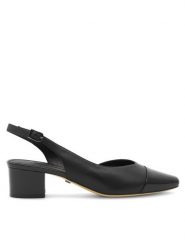 GINO ROSSI Czółenka 4893-01 Czarny. Czarne czółenka damskie Gino Rossi, bez wzorów, ze skóry, bez obcasa, bez zapięcia. Za 279.99 zł.