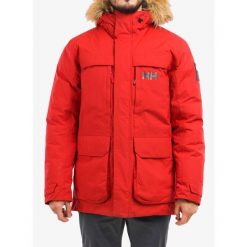 Parka Helly Hansen Nordsjo. Czerwone kurtki męskie Helly Hansen, na zimę, m, bez wzorów, eleganckie, bez kołnierzyka, bez kaptura. Za 1,207.49 zł.