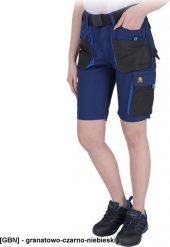 R.E.I.S. OX-FIO-TS - Spodnie ochronne do pasa FIO z krótkimi nogawkami, damskie - granatowo-czarno-niebieski 3XL. Brązowe spodnie dresowe damskie R.E.I.S., bez wzorów, sportowe, krótkie. Za 53.58 zł.
