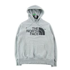Bluza z kapturem damska The North Face Half Dome. Szare bluzy damskie The North Face, m, bez wzorów, z materiału, klasyczne, bez ramiączek, z kapturem. Za 127.76 zł.