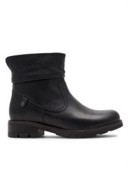 Go Soft Botki WI23-DEMETRA-20 Czarny. Czarne botki damskie GO SOFT, bez wzorów, ze skóry, bez obcasa, na płaskiej podeszwie, bez zapięcia. Za 259.99 zł.
