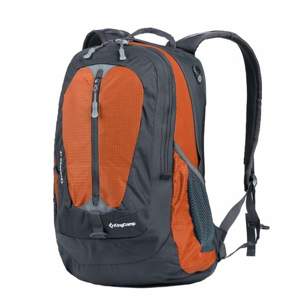Plecak model kangaroo Kingcamp. Szare plecaki damskie KINGCAMP, bez wzorów, z materiału. Za 337.45 zł.