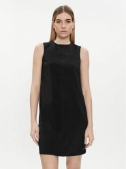 Calvin Klein Sukienka codzienna K20K207257 Czarny Slim Fit. Czarne sukienki damskie Calvin Klein, na co dzień, bez wzorów, z syntetyku, bez kołnierzyka, bez ramiączek, proste. Za 469.99 zł.
