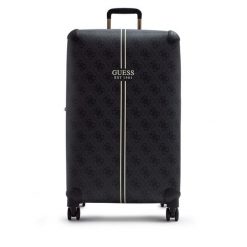 Walizka średnia Guess. Czarne walizki damskie Guess, z aplikacjami, średnie. Za 709.99 zł.