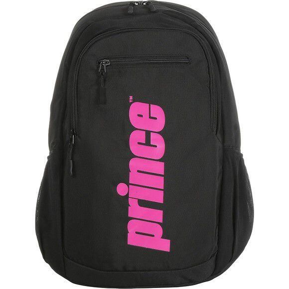 Plecak tenisowy Prince Challenger Backpack Black/Pink. Czerwone plecaki męskie PRINCE, bez wzorów, z materiału. Za 195.49 zł.