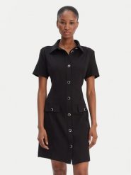 Guess Sukienka codzienna W6RK34 KCMU2 Czarny Classic Fit. Czarne sukienki damskie Guess, na co dzień, l, z aplikacjami, z syntetyku, bez kołnierzyka, bez ramiączek, proste. Za 609.99 zł.