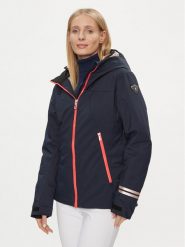 Rossignol Kurtka narciarska Fonction RLKWJ05 Granatowy Regular Fit. Niebieskie kurtki sportowe damskie Rossignol, na zimę, s, bez wzorów, z syntetyku, bez ramiączek, bez kaptura, narciarskie. Za 1,679.00 zł.