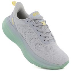 Półbuty sportowe damskie na platformie szare Big Star TT274048. Szare obuwie sportowe damskie BIG STAR, bez wzorów, z tkaniny, bez zapięcia. Za 259.99 zł.