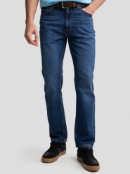Jeansy męskie z prostą nogawką granatowe Toros 571. Niebieskie jeansy męskie BIG STAR, z denimu, eleganckie. W wyprzedaży za 199.99 zł.