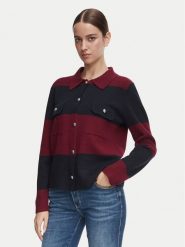 Morgan Kardigan 262-MBOLOU Bordowy Regular Fit. Czerwone kardigany damskie Morgan, s, bez wzorów, z syntetyku, bez kołnierzyka. Za 299.99 zł.
