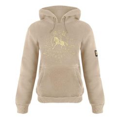 Bluza jeździecka JD ATTACK Royal. Brązowe bluzy damskie JD ATTACK, l, bez wzorów, z bawełny, eleganckie, bez ramiączek, z kapturem. Za 229.00 zł.