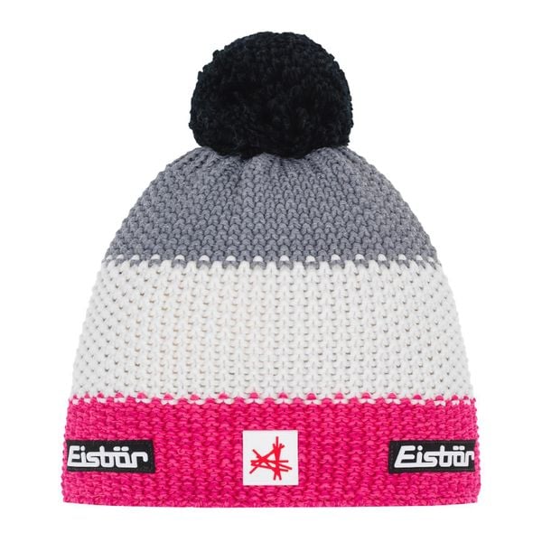 Czapka Eisbar Star Pompon MÜ SA. Czerwone czapki damskie Eisbar, bez wzorów, z wełny, retro. Za 205.51 zł.