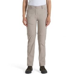 Spodnie damskie Craghoppers NosiLife Pro Convertible III. Białe spodnie sportowe damskie Craghoppers, bez wzorów, sportowe, trekkingowe. W wyprzedaży za 395.35 zł.