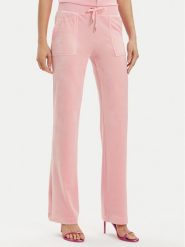 Juicy Couture Spodnie dresowe Del Ray JCAP180 Różowy Regular Fit. Czerwone spodnie dresowe damskie Juicy Couture, bez wzorów, z dresówki. Za 519.99 zł.