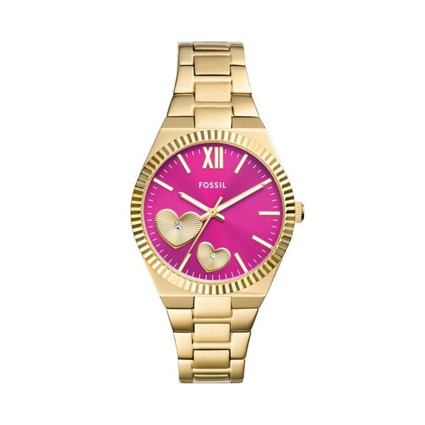 Zegarek Fossil. Żółte zegarki damskie FOSSIL, złote. Za 669.99 zł.