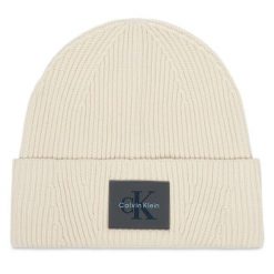 Czapka Calvin Klein. Szare czapki męskie Calvin Klein, na zimę, bez wzorów. Za 169.99 zł.
