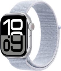 Smartwatch Apple Watch 10 GPS 42mm Silver Alu Sport Loop Niebieski (MWWD3). Niebieskie zegarki smartwatch Apple, bez wzorów. Za 1,899.00 zł.