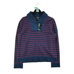 Second life - Damski granatowy sweter - Stan bardzo dobry. Niebieskie swetry nierozpinane damskie Ralph Lauren, bez wzorów, bez kołnierzyka, bez ramiączek. Za 127.76 zł.