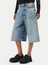 G-Star Raw Bermudy Patti D29024-D536 Niebieski Regular Fit. Niebieskie szorty damskie G-Star Raw, bez wzorów, z bawełny, retro. Za 343.99 zł.