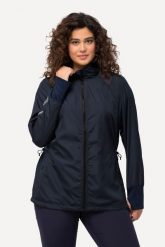 Damskie Kurtka HYPRAR lekka stójka tunel z recyklingu. Czerwone kurtki sportowe damskie Ulla Popken, plus size, bez wzorów, z materiału, bez ramiączek, bez kaptura. Za 383.99 zł.