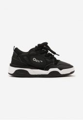 Czarne Buty Sportowe Sneakersy z Szerokimi Sznurówkami i Ozdobnymi Wstawkami Zoisite. Czarne buty sportowe męskie Born2be, bez wzorów, bez zapięcia. Za 109.99 zł.