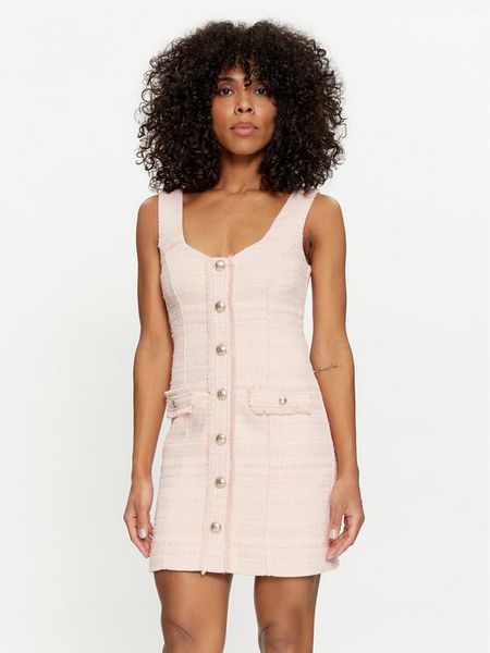 Guess Sukienka codzienna Tosca W4GK53 WG5F2 Różowy Slim Fit. Czerwone sukienki damskie Guess, na co dzień, l, z aplikacjami, z syntetyku, bez kołnierzyka, bez ramiączek, proste. Za 399.99 zł.