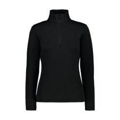 Sweter damski CMP. Czarne swetry nierozpinane damskie CMP, na zimę, bez wzorów, sportowe, bez kołnierzyka, bez ramiączek. Za 302.35 zł.