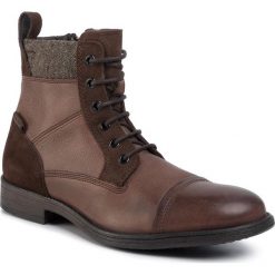 Trzewiki GEOX - U Jaylon E U84Y7E 04623 C6024 Dk Coffee. Brązowe botki męskie Geox, bez wzorów, z materiału, bez obcasa, bez zapięcia. Za 519.00 zł.