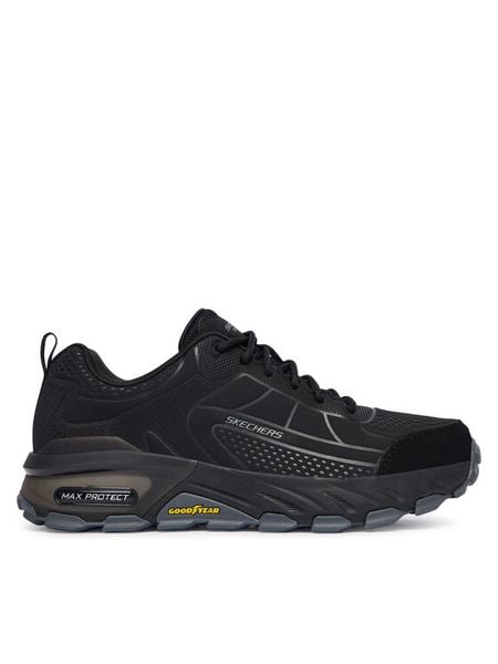 Skechers Trekkingi Max Protect 237672 BKCC Czarny. Czarne buty zimowe męskie Skechers, bez wzorów, ze skóry, bez obcasa, bez zapięcia. Za 426.99 zł.
