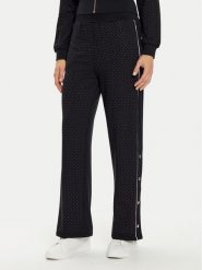 Liu Jo Spodnie dresowe TF4272 FS576 Czarny Regular Fit. Czarne spodnie dresowe damskie Liu Jo, bez wzorów, z dresówki. Za 349.99 zł.