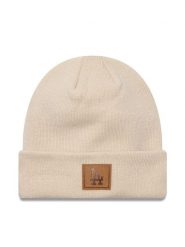 New Era Czapka Team Patch Cuff Bea 60565197 Beżowy. Brązowe czapki damskie New Era, na zimę, bez wzorów, z materiału. Za 129.99 zł.