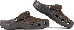 Crocs Chodaki sandały klapki męskie Crocs Yukon Vista II LR Clog brązowe 207689 23D 41-42. Brązowe klapki męskie Crocs, bez wzorów, bez zapięcia. Za 258.69 zł.