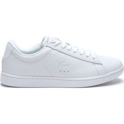 Lacoste Tenisówki Biały. Białe trampki i tenisówki damskie Lacoste, bez wzorów, z materiału, bez zapięcia. Za 464.95 zł.