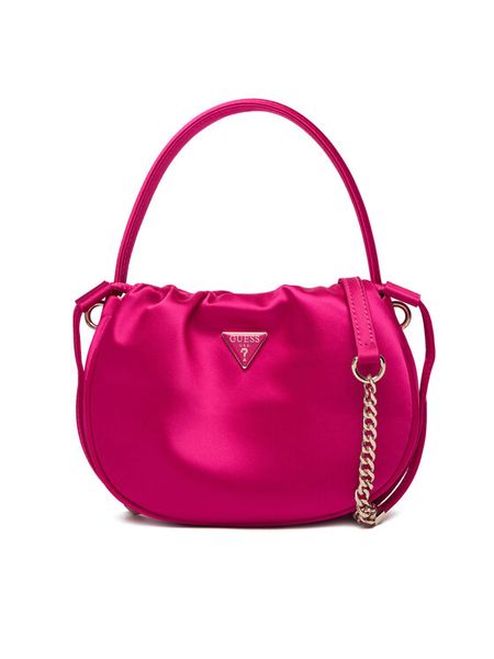 Guess Torebka Elsie Mini HWSE96 50750 Różowy. Czerwone torebki do ręki damskie Guess, z aplikacjami, z materiału, bez dodatków. Za 589.99 zł.