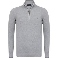 Sweter w kolorze jasnoszarym. Szare swetry męskie Denim Culture, l, bez wzorów, z bawełny, bez kołnierzyka, bez ramiączek. W wyprzedaży za 174.95 zł.