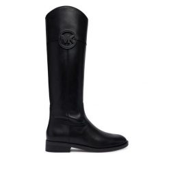 Kozaki MICHAEL Michael Kors. Czarne kozaki damskie MICHAEL Michael Kors, bez wzorów, bez obcasa, na płaskiej podeszwie, bez zapięcia. Za 1,239.00 zł.